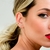 Brinco Ear Cuff Cravejado com Piercing de pressão Banhado a Ouro 18k