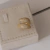Anel Camadas Cravejado Banhado a Ouro 18k