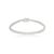 Pulseira Riviera Incolor Galeria Quadrada 2mm Prata Rodinada - comprar online