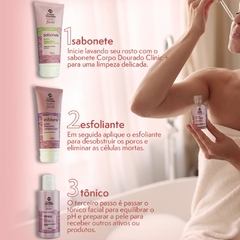 Kit Cuidado Facial Clinic+ 5 Produtos - Corpo Dourado