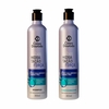 Kit de shampoo e condicionador Vibes Hidratação e Força, 300ml cada, com embalagem em tons de prata e azul.