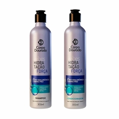 Kit Corpo Dourado Vibes Hidratação e Força com shampoo e condicionador 300ml