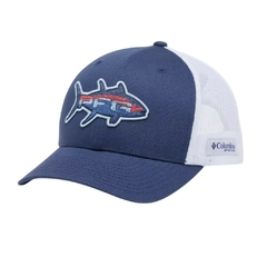 Gorra Columbia Pfg Pez Azul Malla Blanca - comprar online