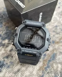 Reloj Casio Illuminator Ae1600h-8bv Gris Negativo - tienda online