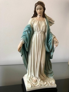 Imagem de Nossa Senhora dos Milagres em Gesso Pintada à mão com Detalhe Dégradé - comprar online