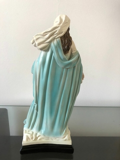 Imagem de Nossa Senhora dos Milagres em Gesso Pintada à mão com Detalhe Dégradé - Ateliê Santa Pureza