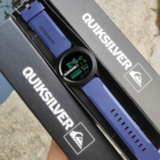Quiksilver Relógio De Pulso Digital Masculino Resistente a Agua Com Borracha Strab