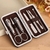 Kit Manicure Pedicure Tesoura Pinça Prego Conjunto de Ferramentas 7 Pçs