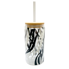 Vaso Animal Print Zebra blanco/negro en internet