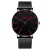 2023 moda masculina minimalista ultra fino relógios simples negócios aço inox - comprar online