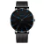2023 moda masculina minimalista ultra fino relógios simples negócios aço inox - comprar online