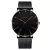 2023 moda masculina minimalista ultra fino relógios simples negócios aço inox - loja online