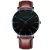 2023 moda masculina minimalista ultra fino relógios simples negócios aço inox - comprar online