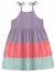 Vestido Feminino Infantil Tricolor Lilás - comprar online
