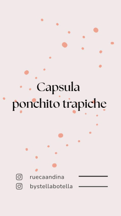 CÁPSULA PONCHITO TRAPICHE TALLE 3 Y 4 - comprar online
