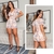 Macaquinho Manguinha Decote Crepe Short Estampado Branco Maria
