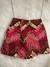 Short/Saia Estampado Alfaiataria Rosa Marrom Begê Vitoria