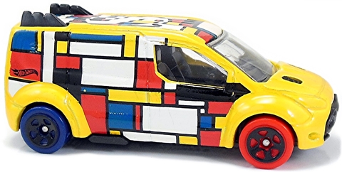 Hot Wheels Ford Transit Connect - Carrinho - Hot Wheels - ART CARS - 7/10 - 352/365 - 2017 - 5WHR9