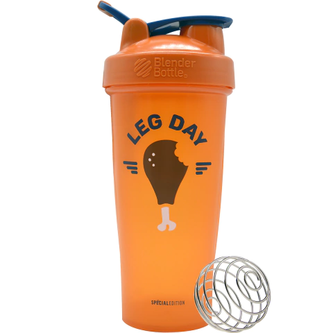 Blender Classic - Blender Bottle - 830ml - Laranja - Leg Day