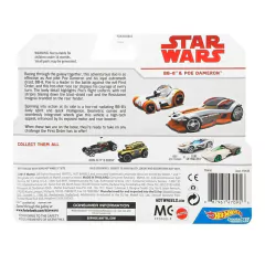 BB-8 & Poe Dameron - Carrinho - Hot Wheels - Star Wars - The Last Jedi - 2 Pack