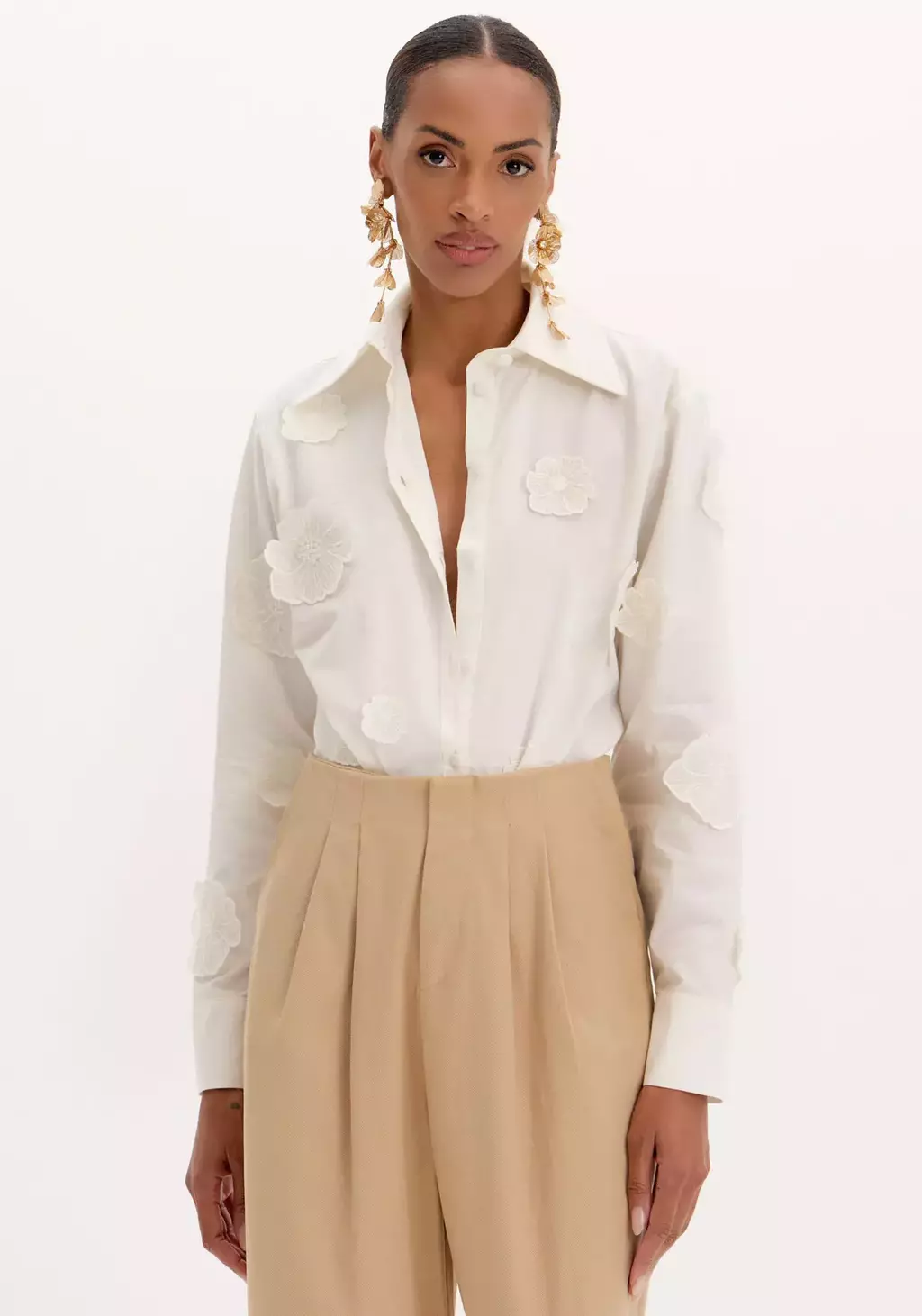 CAMISA ALONGADA FLOR