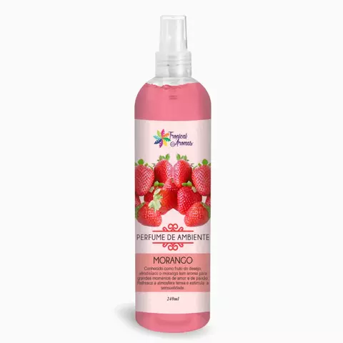 Perfume de Ambiente Morango 240ml Tropical Aromas