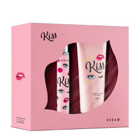 Estojo Kiss - Deo Colônia Kiss 30ml + Hidratante 240ml