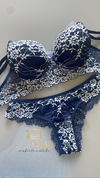 Conjunto De renda Bicolor
