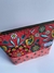 Necessaire Flores Vermelhas e Rosa - Nani Carvalho Atelier