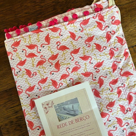 Rede de Berço de Bebê Flamingo