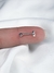 Piercing reto três pedrinhas - comprar online