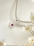 Berloque love com pedra rosa - comprar online