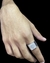 Anel cravejado diamante