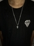corrente guci 70,cm c/ pingente cruz c/ cristo - comprar online