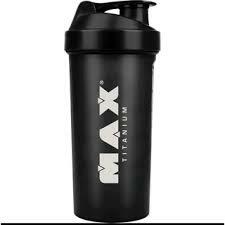 Coqueteleira Garrafa de Academia Shaker 700 ml - Max Titanium - com tela para facilitar a diluição. - XadawShop