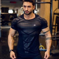 2022 New large-type Men Compression T-shirt men Sporting Skinny Tee Shirt Male Gyms Running T-shirt Fitness Sports men t-shirts - comprar online