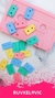 6 Dijes mini Cassette Pastel - comprar online