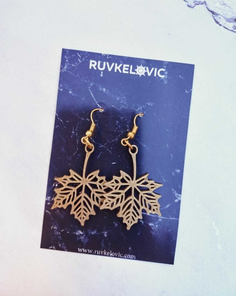 Aros Hoja Otoñal x 10 unidades