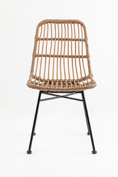 Silla Acapulco Símil Rattan Natural en internet
