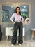 Calça Wide Leg Courino - comprar online
