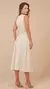Vestido Linho Cru com Cinto - comprar online