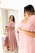 Conjunto Camisola e Robe Longo Amamentação - Mammy Bella Moda Gestante