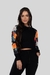 Cropped De Moletom Com Capuz Estampa Digita