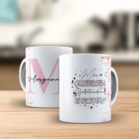 Caneca Personalizada para Mães - Alfabeto