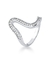 Anel Slim Curve Shine - Banho de Ródio Branco - comprar online