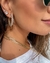 Brinco Solitário Brilhante 8 mm - Banho Ouro 18K - comprar online