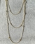 Colar Triplo Cristais Candy Colors - Banho Ouro 18K - comprar online