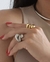 Anel Gotas Duo - Banho Ouro 18K - Marina Gallati