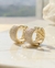 Argola Larga Cravejada - Banho Ouro 18K - Marina Gallati