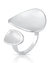 Anel Soft Curve - Banho de Ródio Branco - comprar online